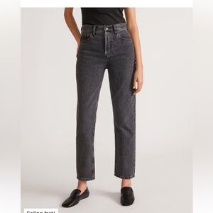 Everlane The 90s Cheeky Jean in Washed Black 26.5 inseam